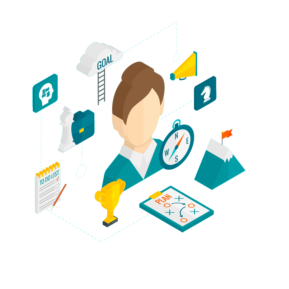 isometric team graphic